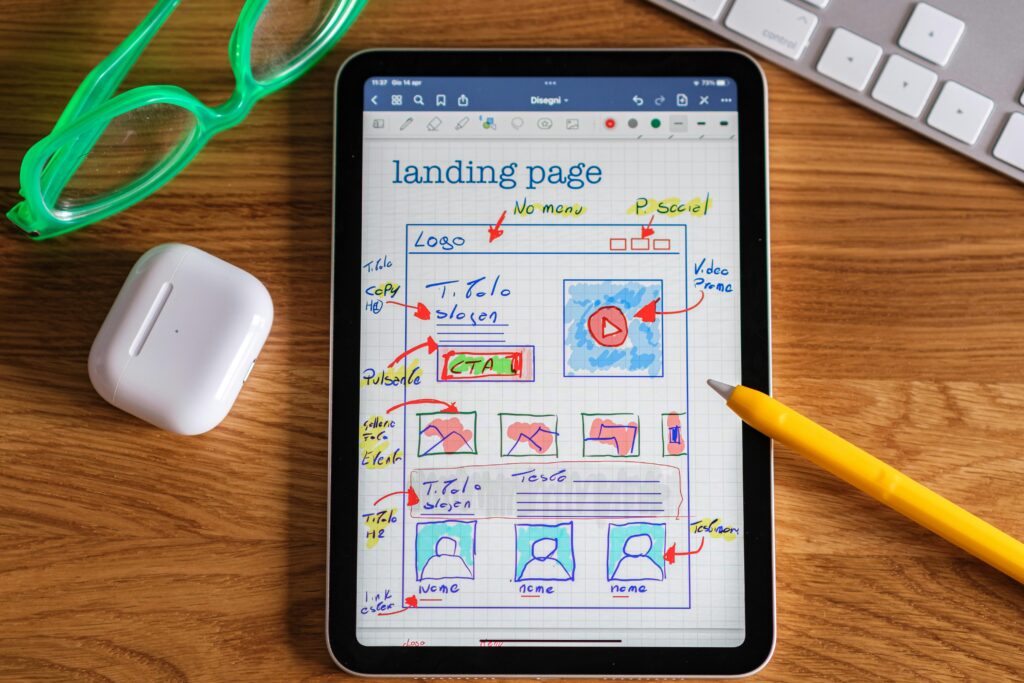content landing page